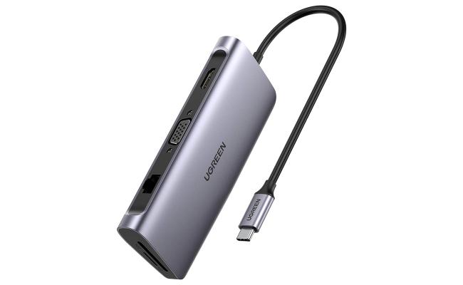 UGREEN CM179 9-in-1 USB Type-C Multifunction Adapter (HDMI / VGA / Gigabit Ethernet / Card Reader / USB-A)